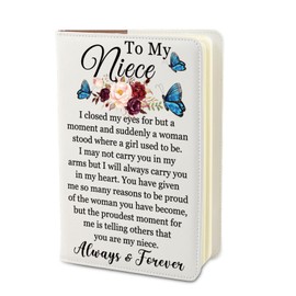PLITI Niece Gift From Auntie Niece Graduation Gift Niece Birthday Gift To My Niece Inspirational Journal Notebook (Niece Closed Eyes JN)