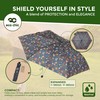 ECO CHIC Manual Mini Umbrella Windproof Strong Compact Folding Travel
