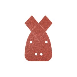 Silverline 330967 Hook and Loop Detail Sander Sheets with 2 Tips 140 mm 10pk 120 Grit