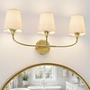 Morauroral Bathroom Light Fixtures, 3 Light Gold Vanity Light for
