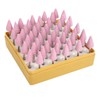50 Pcs Grinding Bits Ceramic Triangular Cone Aluminum Oxide Grinding