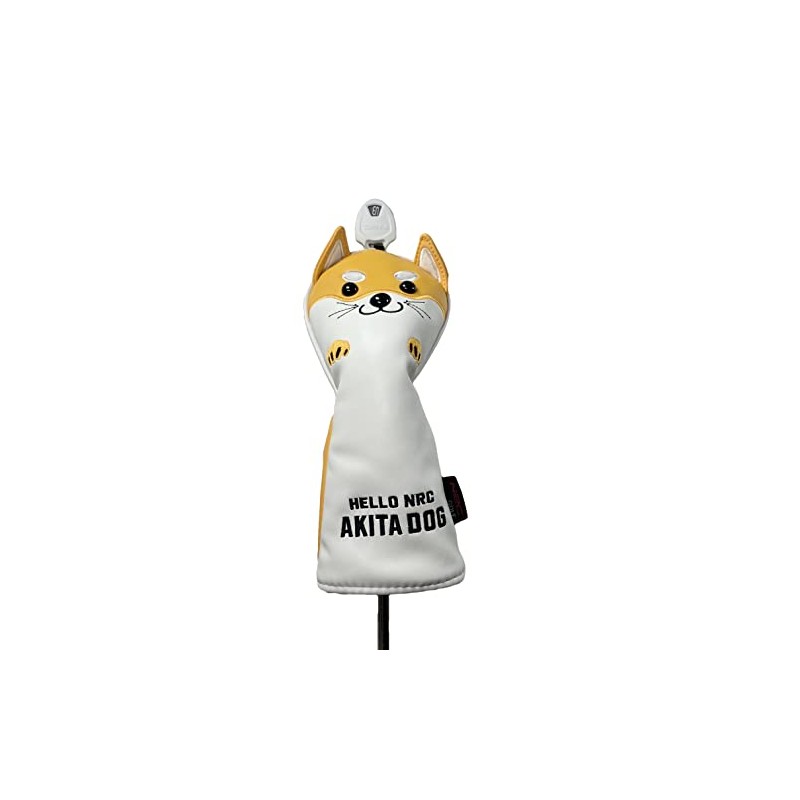 Cute Character Utility Headcovers Set of 2 (Akita Inu Yellow)