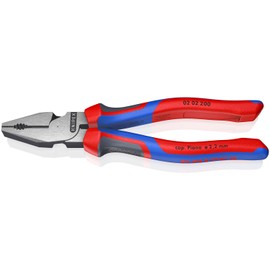 KNIPEX Herramientas - Alicates combinados de alto apalancamiento, multicomponente (202200), 8 pulgadas