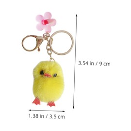 COLLBATH Little Chick Plush Keychain Charming Keychain for Girls Car Animal Pendant