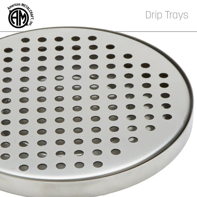 American Metalcraft DT3 Stainless Steel Drip Tray, Round, 5.5"L x