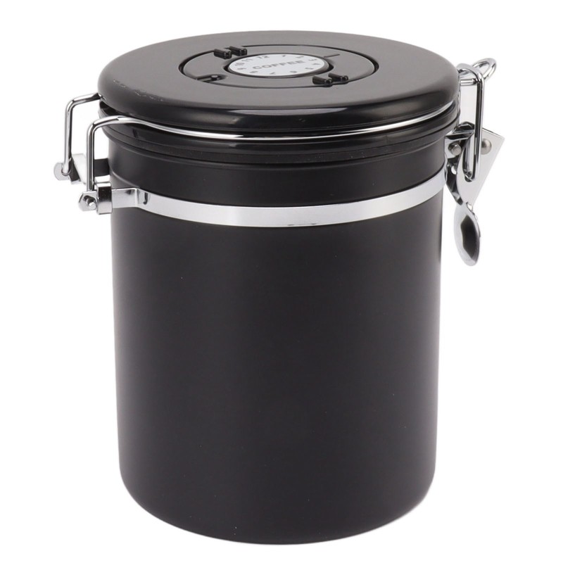 Coffee Bean Storage Container 304 Stainless Steel Exhaust Valve Coffee
