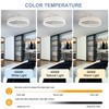 Oaks Aura 20 Inch Low Profile Ceiling Fans with Lights,Flush