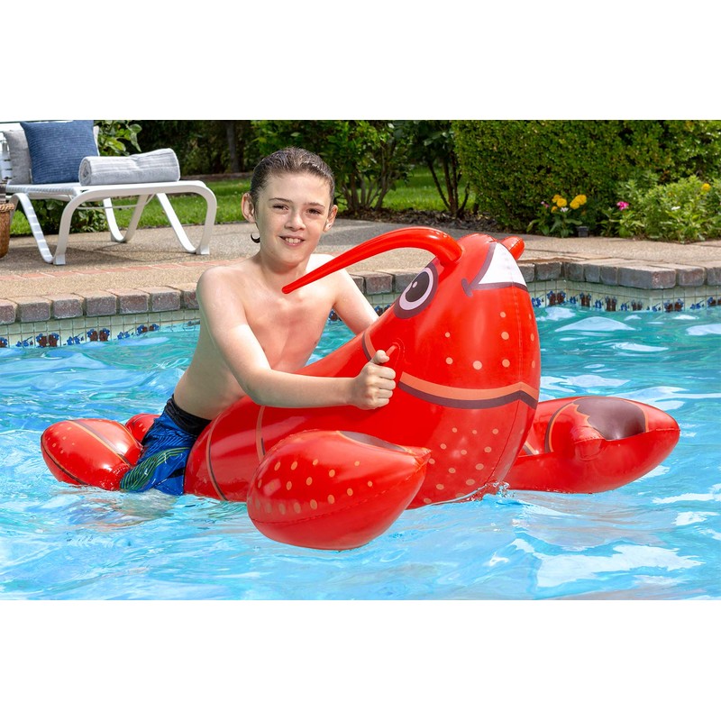Poolmaster Swimming Pool Float Lobster Rider Red