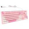 104 Keys Wired Keyboard 3 Colors Cute Gaming Keyboard USB