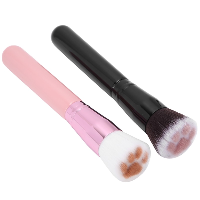 2pcs Makeup Brush Soft Hair Foundation Contour Powder Cat Claw