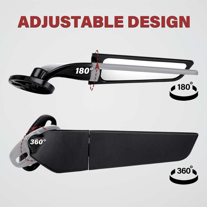 Angle Wing Rearview Mirror, Racing Motorcycle Adjustable Side Rear View