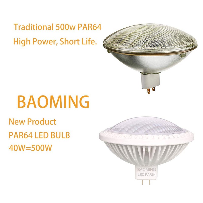 BAOMING PAR64 LED Bulb Replace Traditional 500w PAR64 4000~4500K (Neutral