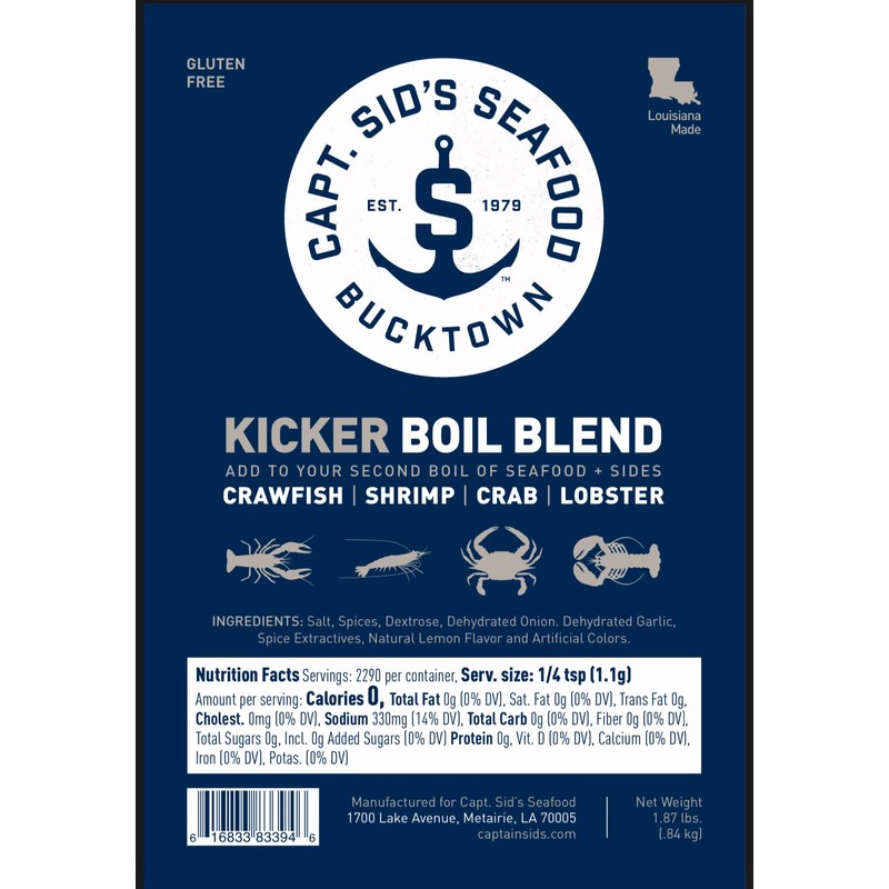Captain Sid's Seafood Boil Blend Kicker (Use for your Second