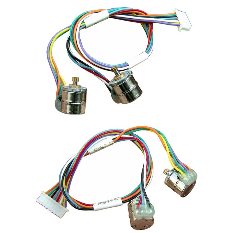 Abovehill 10 pair 8mm Micro Stepper Motor 2-Phase 4-Wire DC