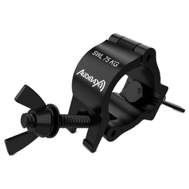 Audibax ACP-354075BK Claw for Truss with Diameter 35-40 mm, Hook for Truss with a Maximum Load of 75 kg, Clamp for Stage Lights, Clamp for Attaching the Moving Head