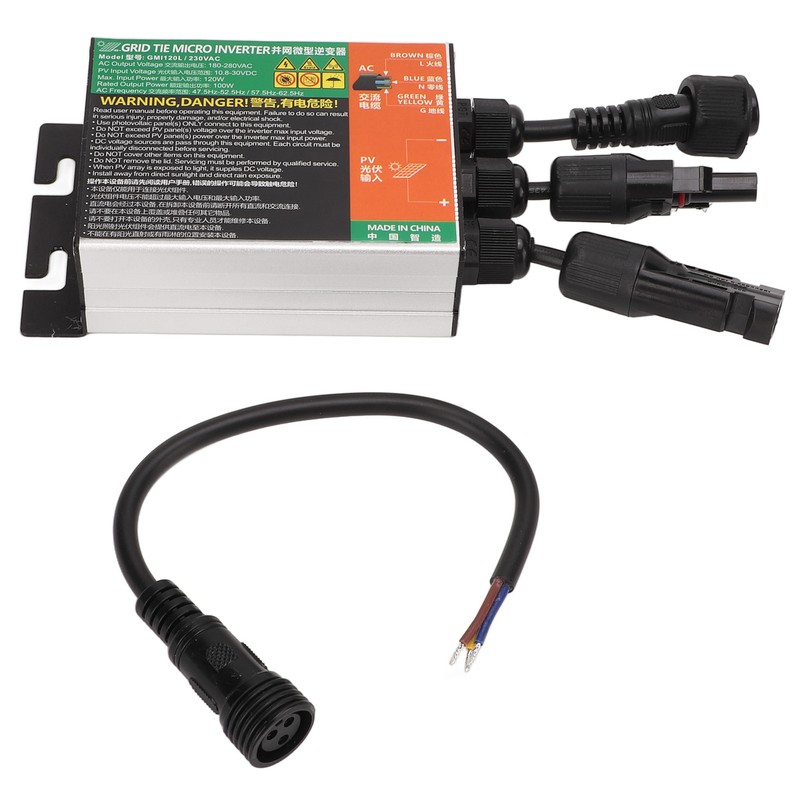 Solar Micro Inverter 120W MPPT Grid Connected Aluminum Alloy IP55