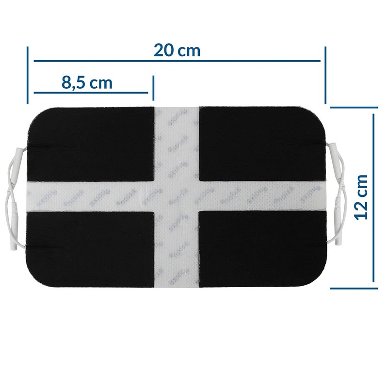 Extra big Electrode lumbar Pad - 22x10cm - Compatible to