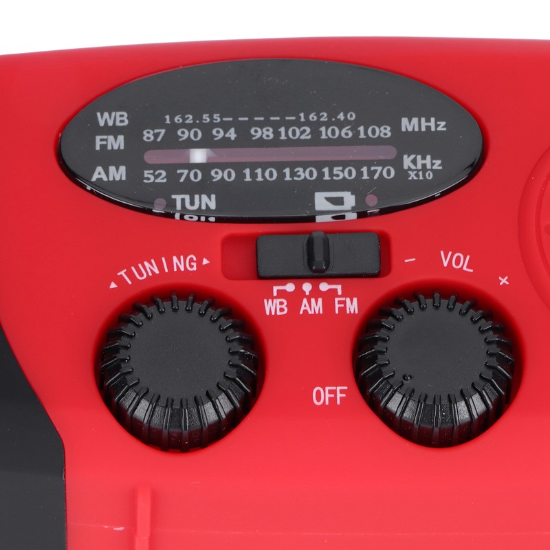 QQT088 ABS Solar Energy Emergency Multifunction Hand Crank Radio Support