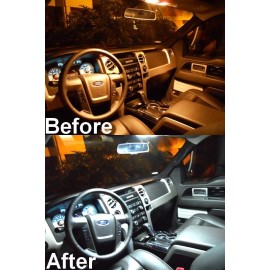 FYRE FLYS 33 White LED Interior +Cluster +Clearance Lights for 2005-2007 Ford F250 F350