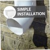 SHINEOFI Rain Downspout Connector PVC Gutter Adapter for Rainwater Drainage