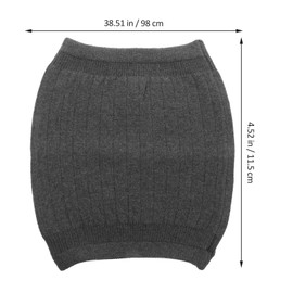Gatuida Cashmere Waist Warmer,Wool Warming Belt Elastic Lower Waist Support Abdominal Protector Stomach Binder Waist Support Protector Belt Grey