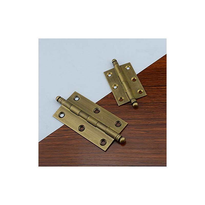 4Pack Decorative Antique Brass Kitchen Cabinet Hinges Bronze Furniture Cupboard