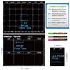 JJPRO Magnetic Dry Erase Monthly Calendar and Weekly Planner Blackboard