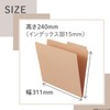 Lihit Lab Roomy F292-12 Individual Folders, A4, Pink, 3 Sheets