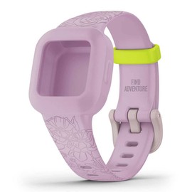 Garmin Unisex - Adult Accy Bands, Vivofit Jr3, Lilac Floral Jr.3 Interchangeable Bracelet, S