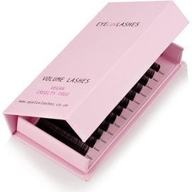 Volume Lash Trays Silk Eyelash Extensions Individual Eyelashes Soft Lightweight Lashes Semi Permanent Eyelashes Eyeluvlashes (D Curl 0.07, Mix 8-15mm)