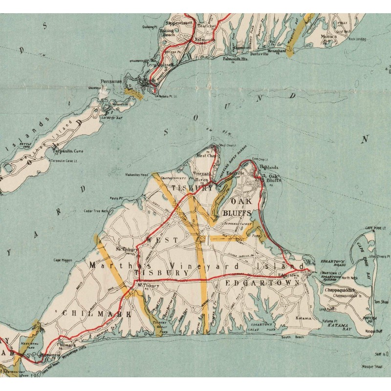 Cape Cod and The Islands 1917 - Walker - Local
