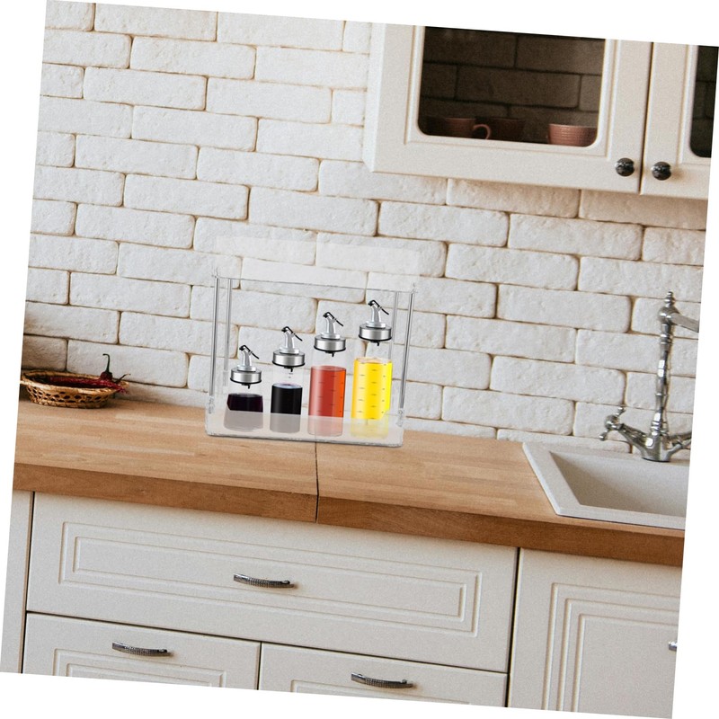 WOONEKY Bathroom Vanity Organizer Countertop 2-Tier Kitchen Spice Rack Countertop