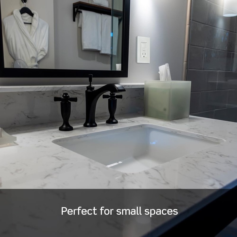 Leviton GFCI Switch Outlet Combo, 15 Amp, Self Test, Tamper-Resistant