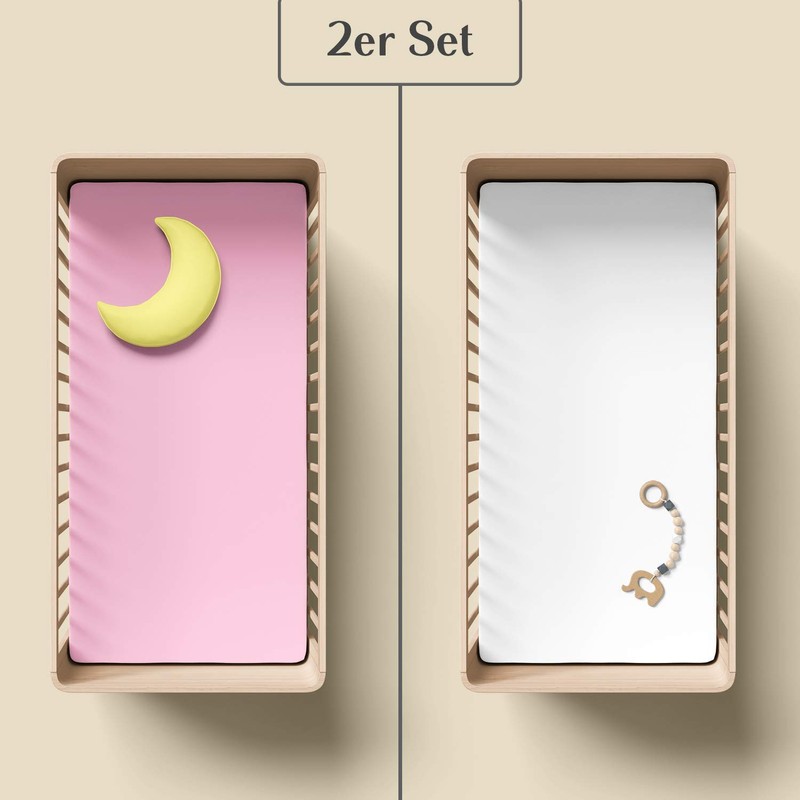 Dudu N Girlie Next to Me Crib Fitted Sheets For