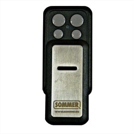 Sommer Cable Transmitter, S10305 Form 4 Command Slider, Stainless Steel, 55 x 30 x 14 mm, 868.8 MHz, VHF (FM), 140 m Range, 4 Commands