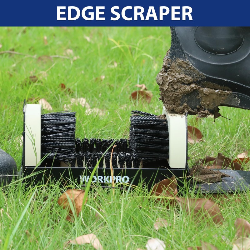 WORKPRO Boot Brush Scraper Outdoor, Shoe Cleaner Brush, Boot Scrubber,