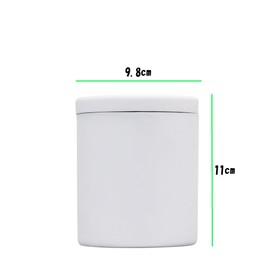 Omoidoido Remedy Diatomaceous Earth Urn, Natural Material Gentle on Bones, Moisturizing and Deodorizing, Reverts to Soil, White, 3 Inches