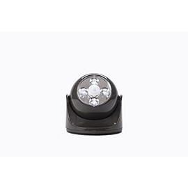 Maxsa Innovations 40252 Battery-Powered Motion Activated Wirelessly Linkable Outdoor Lighting, Black