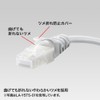Sanwa Supply LA-Y5TS-03Y Claw Resistant CAT5eLAN Cable, 9.8 ft (3