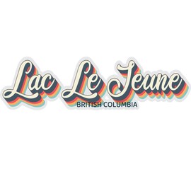 Lac Le Jeune British Columbia Souvenir 4-Inch Vinyl Decal Sticker 3D Design 4-Inch|Sticker