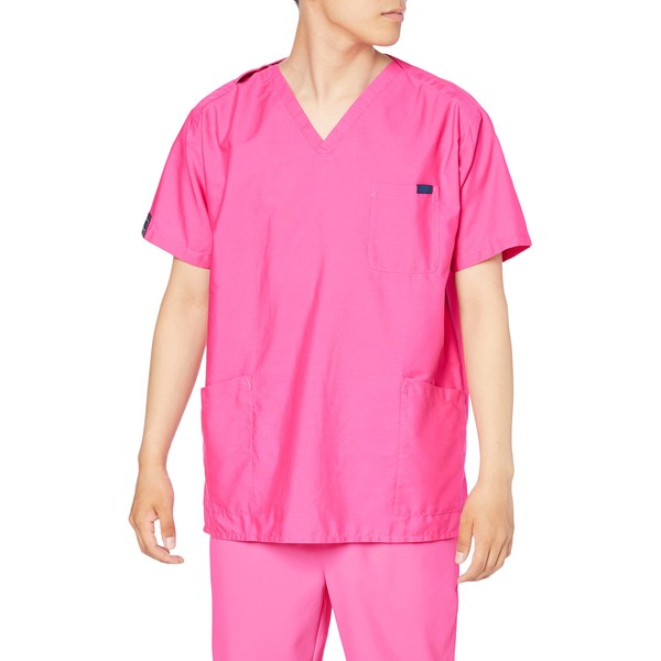PANTONE 7000SC Medical Scrub Suit, Unisex, Colors Available, Sweat Absorbent, Quick Drying, cherry pink