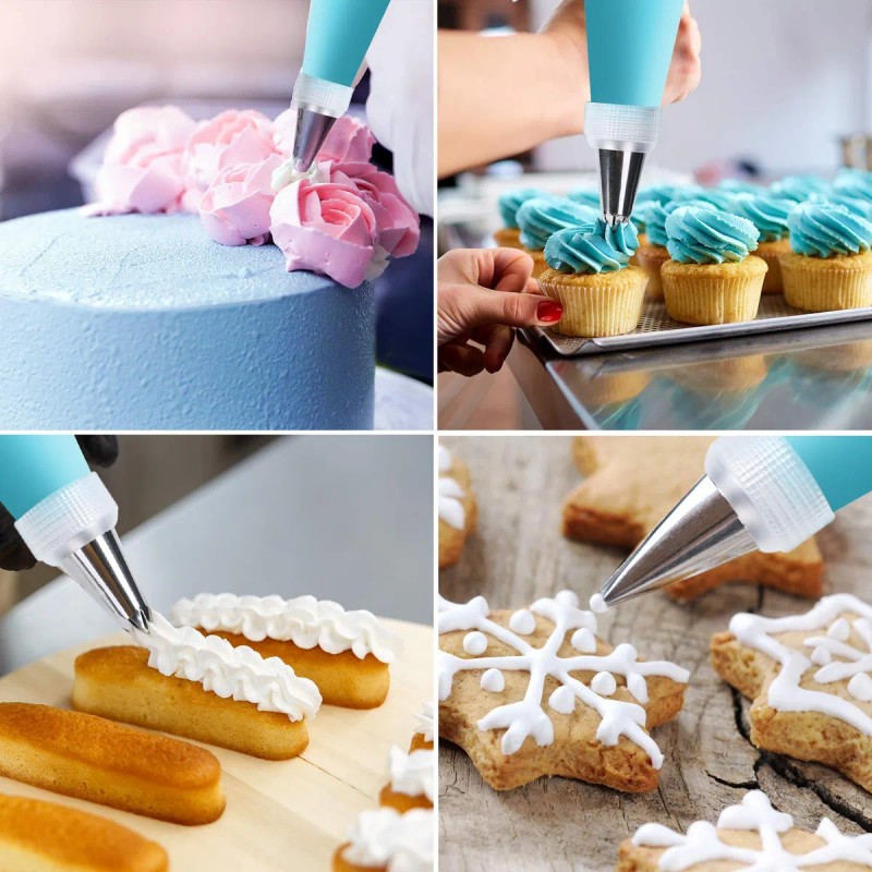 Kit De Mangas Pasteleras Y Poquillas Para Repostería 124pz