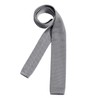 DonDon Men's Knit Tie handmade Light Grey
