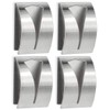Anzices 4 Pieces Self Adhensive Towel Hooks, Stainless Steel Dish