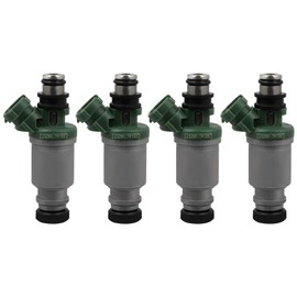 4pcs 23250-74100 Injectors,ANGLEWIDE 2 Holes Fuel Injectors Sets fit for 1992-2000 for Toyota Camry 2.2L, 1998-2000 for Toyota RAV4 2.0L, 1999-2000 for Toyota Solara 2.2L