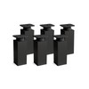 sossai® Designer Furniture Feet MFV1, Height Adjustable, Set of 6,