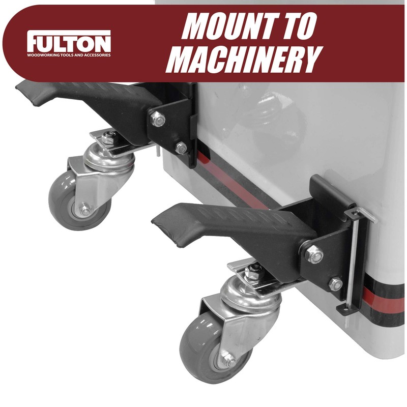 Workbench Caster kit 4 Heavy Duty Retractable Casters with 4