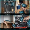 Tool Kit with 21V Cordless Drill - Sundpey 255-PCs Portable