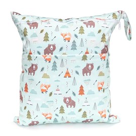 SYSUII Wetbag Wet Bag, Pack of 3 Waterproof Nappy Bags for Travelling, Wet and Dry, Washable Wetbag Organiser, Laundry Bag, Children's Card Organiser Bag with Zip, Little Yellow Duck