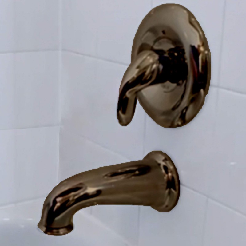 Danco 10320 Tub Spout, 8 Inches/Pull Down Diverter, Oil Rubbed